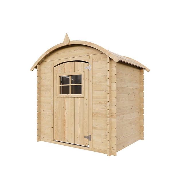 TIMBELA - Timbela M505-1 Maison en bois pour enfants SANS PLANCHER - 112x146xH145cm/1.1m2 - large