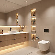 CERAMIA - PixL WC suspendu en céramique Vortex , fixations invisibles + abattant Soft-Close, Blanc brillant (CEPX010RTORP) - vignette
