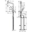 HANSGROHE - Robinet de cuisine avec douchette HANSGROHE Metris Select M71 320 sBox 2 jets chromé - vignette