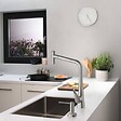 HANSGROHE - Robinet de cuisine avec douchette HANSGROHE Metris Select M71 320 sBox 2 jets chromé - vignette