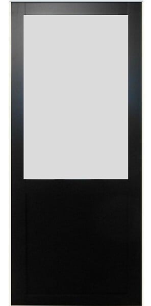GD MENUISERIES - Porte Coulissante Athena Noir H204 x L73 cm - large