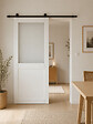 GD MENUISERIES - Porte Coulissante Athena blanc H204 x L83 cm, Rail roulettes - vignette