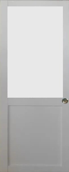 GD MENUISERIES - Porte Coulissante Athena Blanc H204 x L83 cm, Coquilles - large