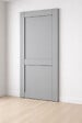 GD MENUISERIES - Porte Coulissante Athena 2 Panneaux Gris Clair H204 x L73 cm - vignette