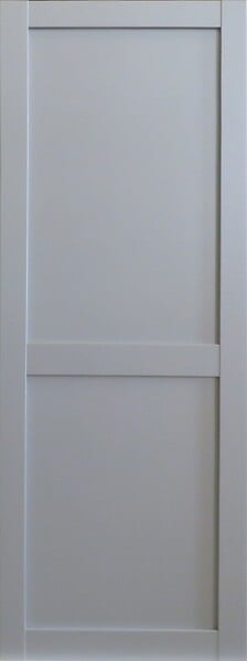 GD MENUISERIES - Porte Coulissante Athena 2 Panneaux Gris Clair H204 x L73 cm - large