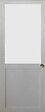 GD MENUISERIES - Porte Coulissante Athena Blanc H204 x L93 cm, Coquilles - vignette