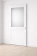 GD MENUISERIES - Porte Coulissante Athena Blanc H204 x L93 cm, Coquilles blanc - vignette