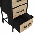 ID MARKET - Lot de 2 tables de chevet UTAH 3 tiroirs - vignette
