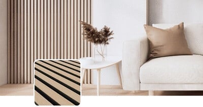 PROTOCOLE HOME - Akupanel panneau acoustique décoratif 280 cm - large