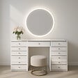 PROTOCOLE HOME - Coiffeuse Protocole Home 13 tiroirs, design moderne 150 x 60 x 80 cm - vignette