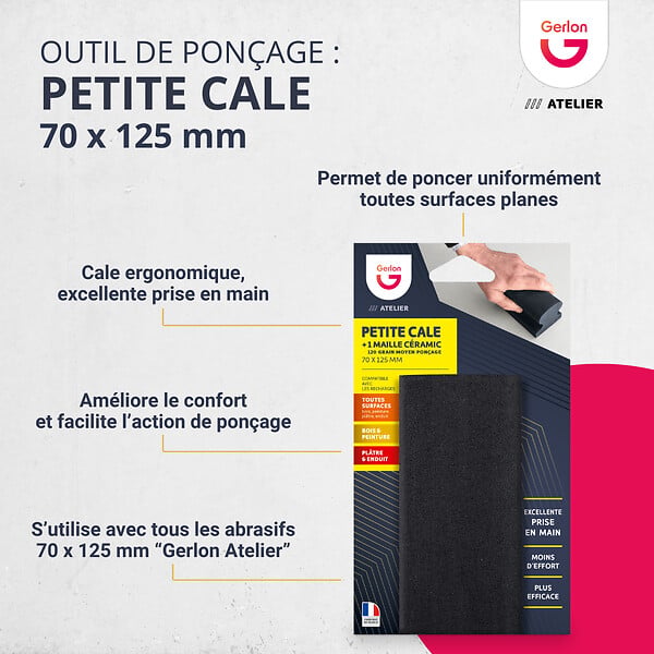 GERLON - Cale ergonomique 70x125mm - large