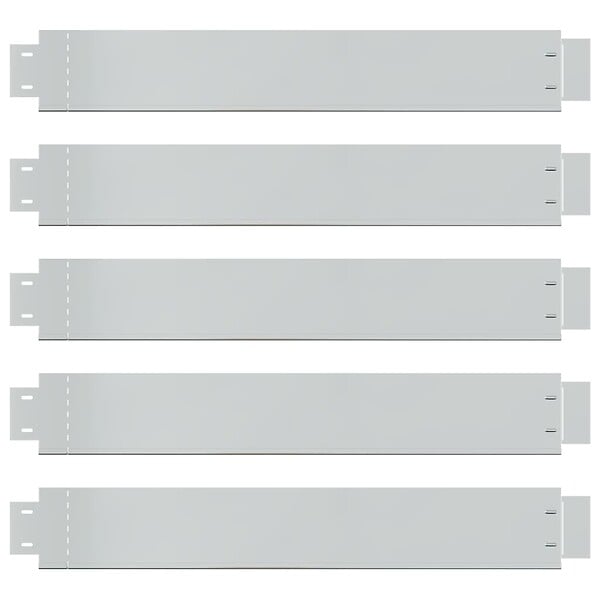 VIDAXL - vidaXL Clôture flexible de pelouse 5 pcs Acier galvanisé 100x14 cm - large