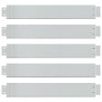 VIDAXL - vidaXL Clôture flexible de pelouse 5 pcs Acier galvanisé 100x14 cm - vignette