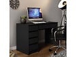 HABITAT ET JARDIN - Bureau "Ada" - 120 x 75 x 55 cm - Noir - vignette