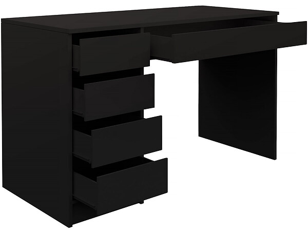 HABITAT ET JARDIN - Bureau "Ada" - 120 x 75 x 55 cm - Noir - large
