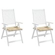 VIDAXL - vidaXL Coussins de chaise jardin lot de 2 beige 40x40x3cm tissu oxford - vignette