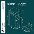 VOUNOT - Lot de 2 Table de chevet d’appoint avec tiroir et compartiment 25x30x66cm blanc - vignette