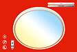 BRILONER - INA Plafonnier  LED CCT Ø49cm gris clair/mokka 5200 lm - vignette
