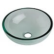 PLANETE BAIN - Vasque à poser ronde petit diamètre 31 cm en verre transparent - vignette