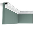 ORAC DECOR - Pack 10 m corniche éclairage indirect + bandeau LED + colle C323 Orac , Paulmann- 5,5x4,2x200cm (h x p x L) - moulure décorative polyuréthane - vignette