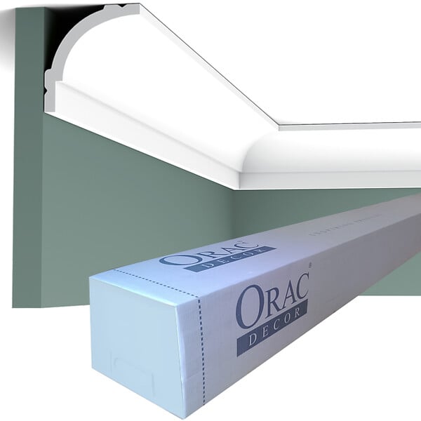 ORAC DECOR - CB525 Corniche plafond Orac Decor - 6,5x6x200cm (h x p x L) - polystyrène Carton complet - large