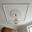 SANS - Rosace plafond 40,4 cm R047 - Polyuréthane - vignette