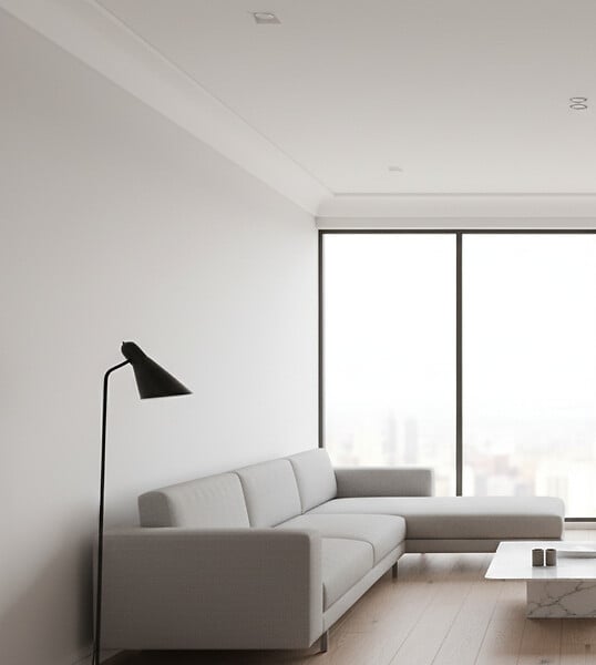 ORAC DECOR - CB524 Corniche plafond Orac Decor - 9x9x200cm (h x p x L) - polystyrène Carton complet - large