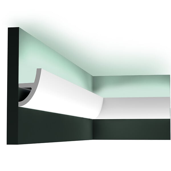 ORAC DECOR - C373 Corniche Eclairage Indirect Polyuréthane Orac Decor Antonio Ulf Moritz -8x5cm (h x p) Pack 2 pièces - large