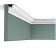 ORAC DECOR - Pack 10 mètres Corniches Plafond C323 avec colle - Orac x Cimaises-et-plus - 5.5 x 4.2 x 200cm (h x p x L) - moulure décorative polyuréthane - vignette