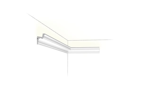ORAC DECOR - Pack 10 mètres Corniches Plafond C323 avec colle - Orac x Cimaises-et-plus - 5.5 x 4.2 x 200cm (h x p x L) - moulure décorative polyuréthane - large