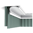 ORAC DECOR - Pack 10 mètres Corniches Plafond C341 avec colle - Orac x Cimaises-et-plus - 8.8 x 12.2 x200cm (h x p x L) - moulure décorative polyuréthane - vignette