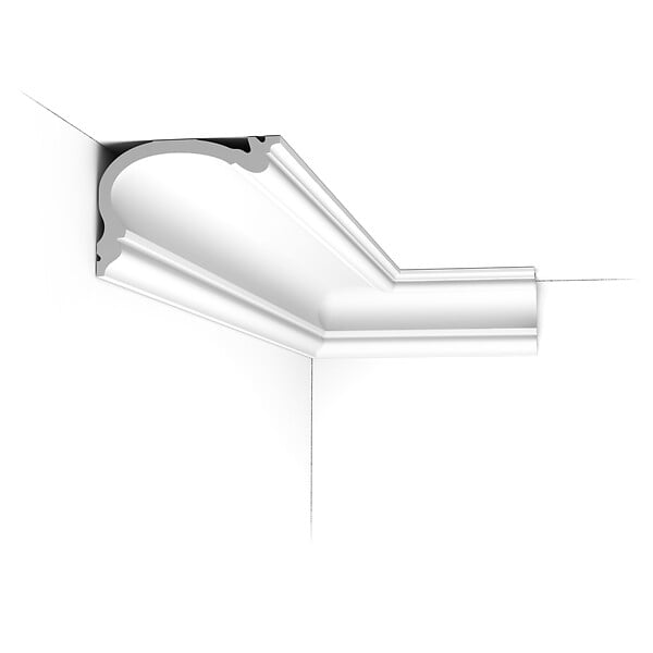 ORAC DECOR - Pack 10 mètres Corniches Plafond C341 avec colle - Orac x Cimaises-et-plus - 8.8 x 12.2 x200cm (h x p x L) - moulure décorative polyuréthane - large