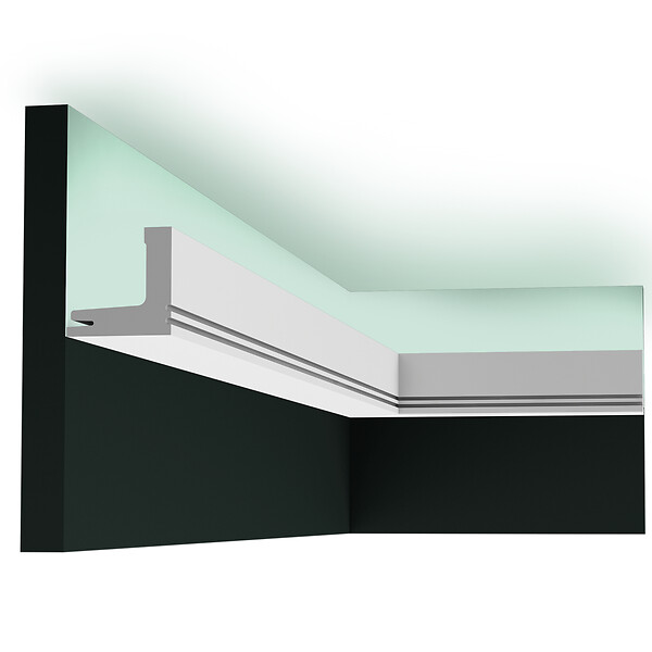 ORAC DECOR - C361 Corniche Eclairage Indirect Polyuréthane Orac Decor Luxxus - 5x5cm (h x p) Pack 2 pièces - large