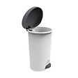 EDA PLASTIQUE - Poubelle à Pédale 45l Gris Béton / Anthracite - 10631 G.BT/G.AN - vignette