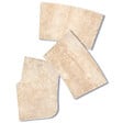 RO'MA NATURE - Margelles pour escalier roman Travertin Beige Clair 150x33x3 cm Bord 1/2 Rond (à l'unité) - vignette