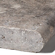 RO'MA NATURE - Margelle de piscine Travertin Gris Silver 61x33x5 cm Bord 1/2 Rond (à l'unité) - vignette