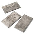 RO'MA NATURE - Margelle de piscine Travertin Gris Silver 61x33x5 cm Bord 1/2 Rond (à l'unité) - vignette