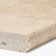 RO'MA NATURE - Margelle de piscine Travertin Beige Clair 100x33x3 cm Bord 1/2 Rond (à l'unité) - vignette