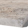 RO'MA NATURE - Margelle de piscine Travertin Gris Silver 61x33x3 cm Bord Droit (à l'unité) - vignette