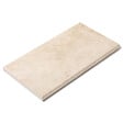 RO'MA NATURE - Margelle de piscine Travertin Beige Clair 61x33x3 cm Bord 1/2 Rond (à l'unité) - vignette