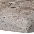 RO'MA NATURE - Margelle de piscine Travertin Gris Silver 61x33x5 cm Bord Droit (à l'unité) - vignette