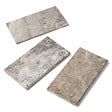 RO'MA NATURE - Margelle de piscine Travertin Gris Silver 61x33x3 cm Bord 1/2 Rond (à l'unité) - vignette