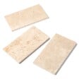 RO'MA NATURE - Margelle de piscine Travertin Beige Clair 61x33x3 cm Bord Droit (à l'unité) - vignette