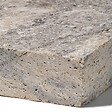 RO'MA NATURE - Margelle de piscine Travertin Gris Silver 70x35x8 cm Bord Droit (à l'unité) - vignette
