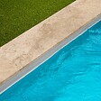 RO'MA NATURE - Margelle de piscine Travertin Beige Nuancé 100x33x3 cm Bord 1/2 Rond (à l'unité) - vignette