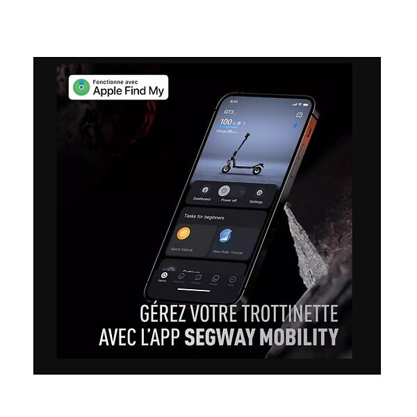 NINEBOT BY SEGWAY - trottinette électrique 2000w 25km/h noir - MAXG3 - large