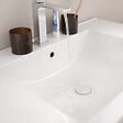 AURLANE - Meuble Salle de Bain Cranté Vert et Noir 80cm - 2 Tiroirs, Vasque et Miroir - MALO - vignette