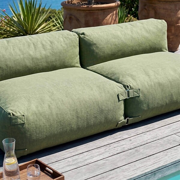 OVIALA - Salon de jardin modulable 2 places vert cactus - Mixi - large