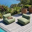 OVIALA - Salon de jardin modulable 2 places vert cactus - Mixi - vignette