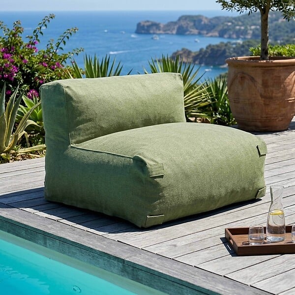 OVIALA - Salon de jardin modulable 2 places vert cactus - Mixi - large